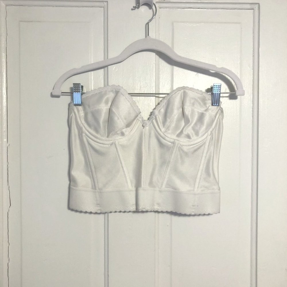 White Bustier / Corset by Adonna Size 38B